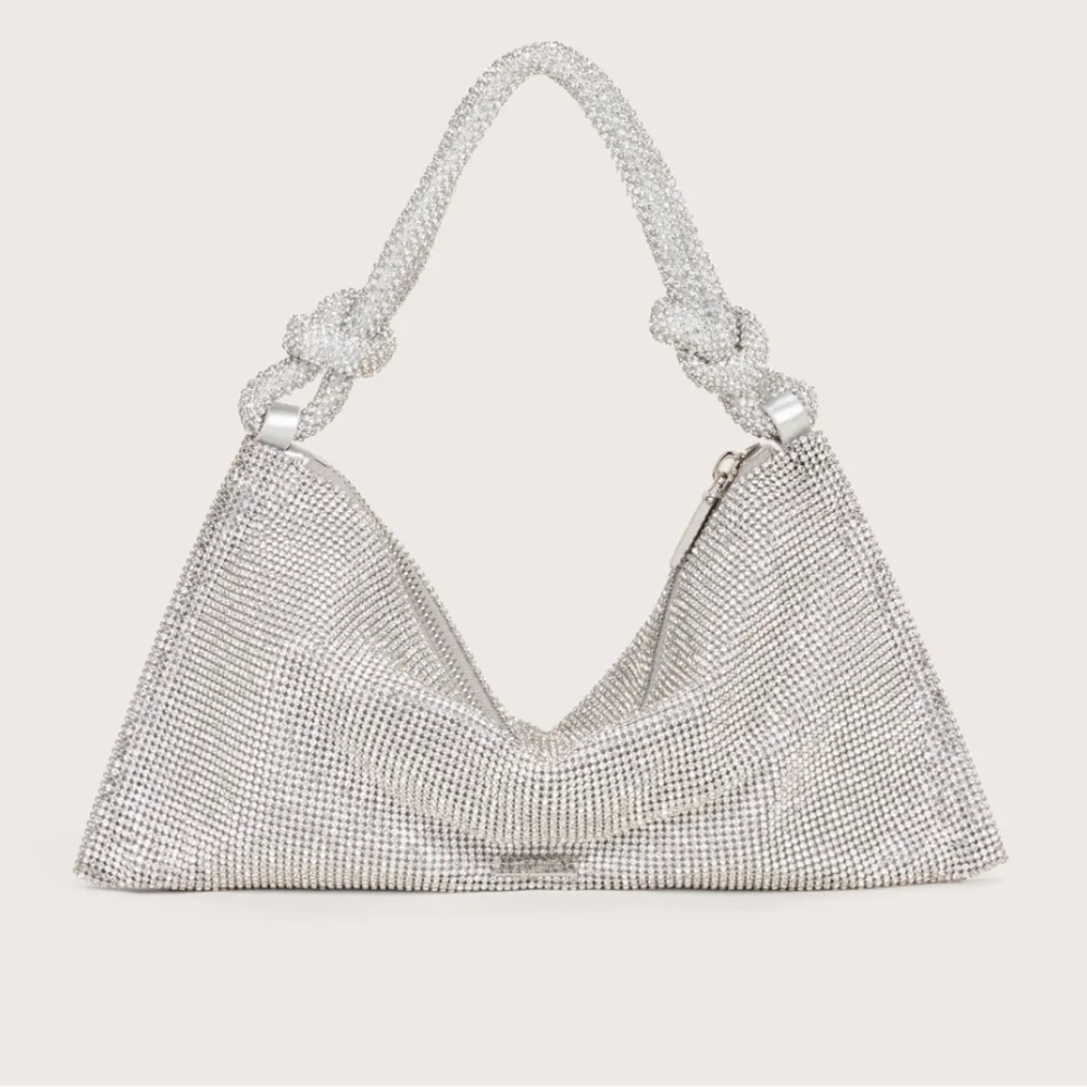 Cult Gaia Hera Nano Rhinestone Shoulder Bag in Clear